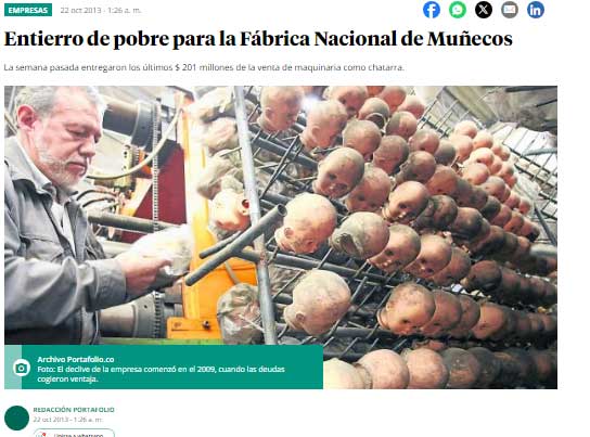 fabricación de muñecos en una ciudad del futuro. Es una representación de lo vintage en el presente.